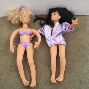 Vintage 1986 Mattel HOT LOOKS 18"‎ dolls  Set Of 2